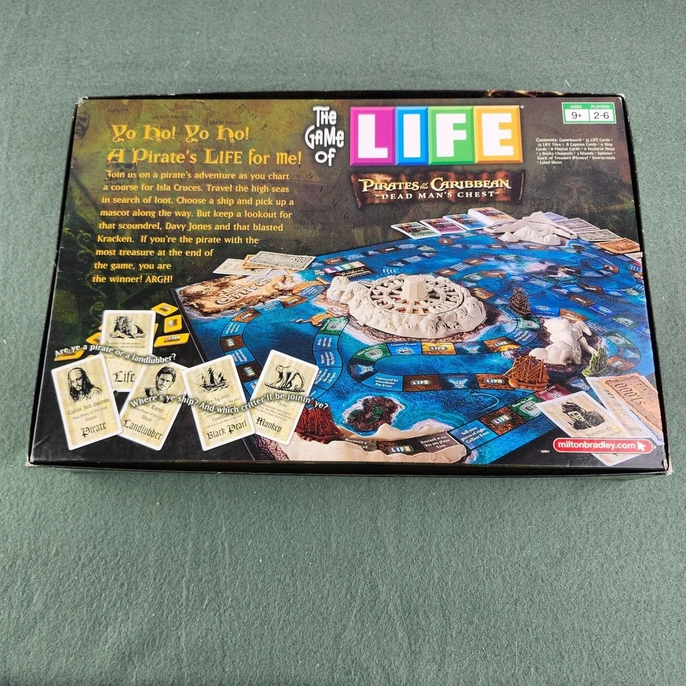 Game of Life: Pirates of the Caribbean Dead Man's Chest Milton Bradley Complete - Picture 6 of 6